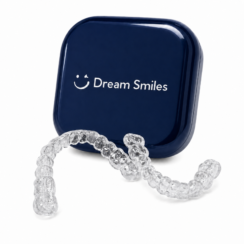 Dream Smiles Clear Custom Retainer –– 1.0mm Balanced Flexibility, Comfortable Precision Fit, Upper and/or Lower Set or 2pcs